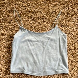 PacSun Blue Camisole Crop Top Fitted